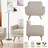 Contemporary Accent Armchair with Linen Upholstery Living Room Furniture, Beige-921539435