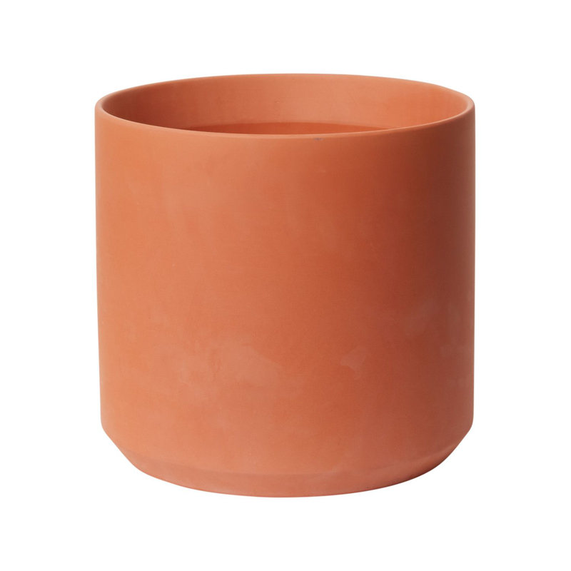 Pot à fleurs en céramique Parsons, H 10 po x l 10,75 po x P 10,75 po, Terre cuite