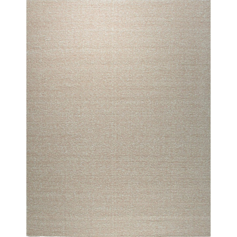 Tapis rose en laine fait à la main Freya, Rectangle 6 pi x 9 pi