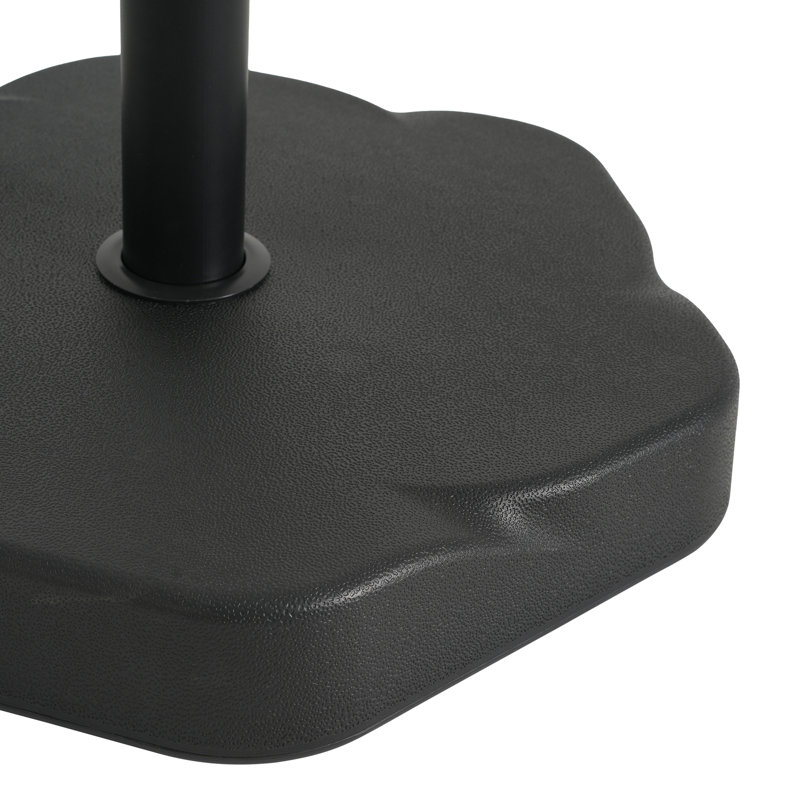 Hex Shape Outdoor 65-pound Black Umbrella Base