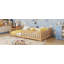 Lit en bois Kiran avec toit amovible et cadre en bois pour enfants-116010595-116010594