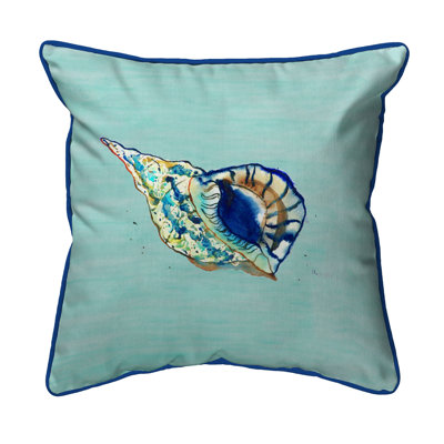 Shell Outdoor Reversible Throw Pillow