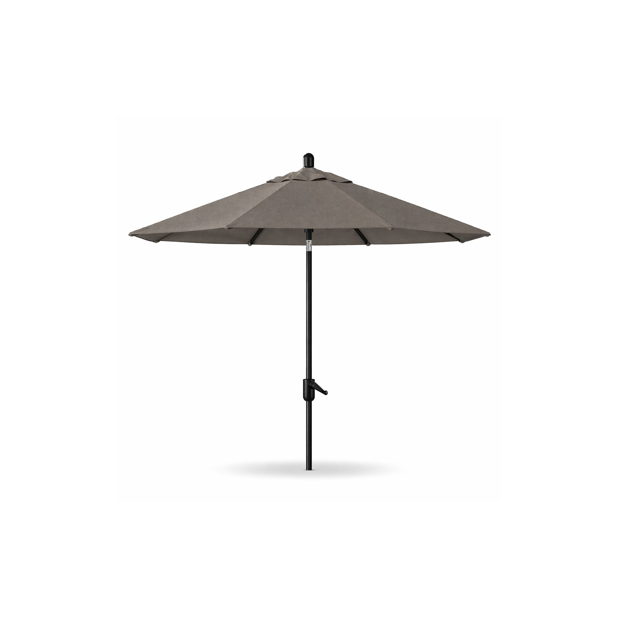 Natalie 8' 8" Market Sunbrella® Umbrella, Starring Gray, Spectrum Graphite Sunbrella® Plainweave