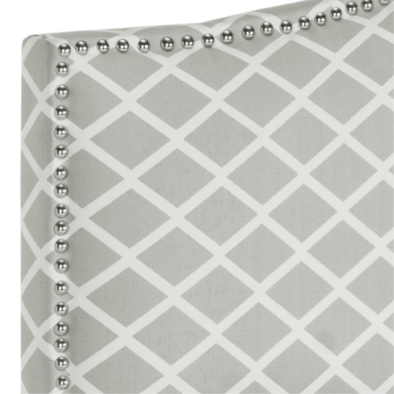 Broadmeade Upholstered Headboard, Gray and White, King