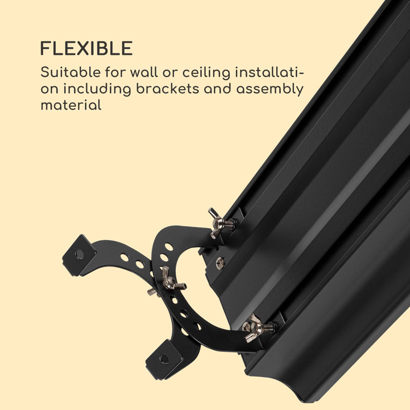 Electric Ceiling Mounted Patio Heater, Black