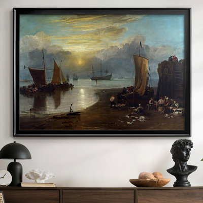 Le soleil se lève à travers la vapeur-J.M.W. Turner, galerie encadrée - 1807