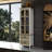 73'' H X 23.6'' W 2-Drawer Elegant Bookcase With Glass Doors