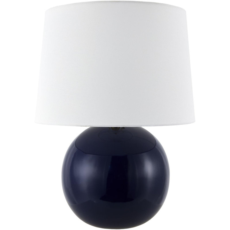 Lampe de table sphérique Havrilka, Bleu très foncé