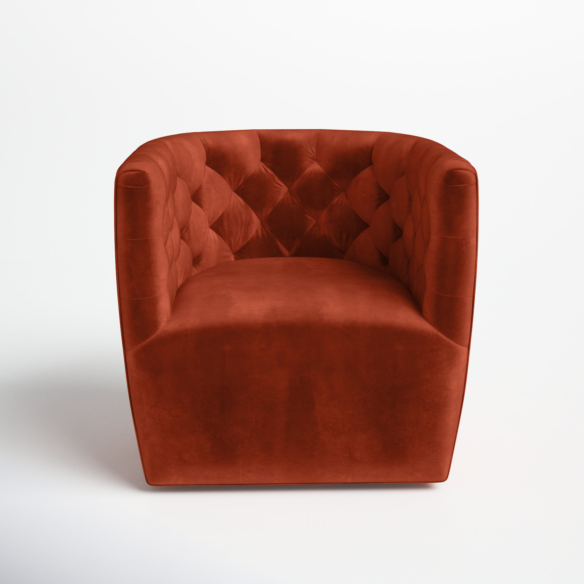 Velour on sale swivel chair