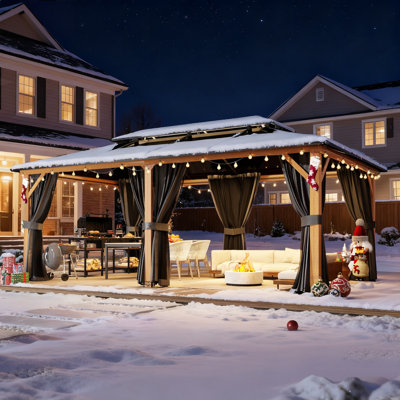 20 Ft. W X 12 Ft. D Aluminum Patio Gazebo