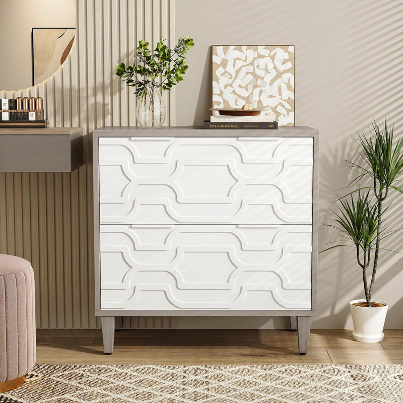 Classeur gris à 2 tiroirs classeur pour bureau de format A4 / lettre / format légal Support d'imprimante avec tiroir de rangement pour bureau personnel
