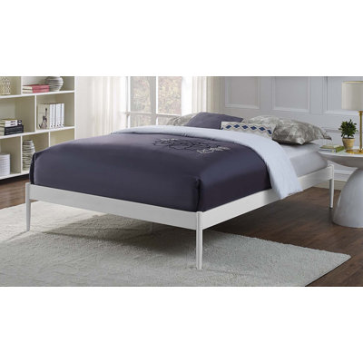 Villa White Twin Size Metal Bed Frame -  BSD National Supplies, BSD-3745-IHW-DOMMY