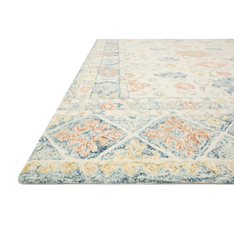 Mcclelland Hand Hooked Wool Oriental Indoor Rug, Rectangle 5' x 7'6"