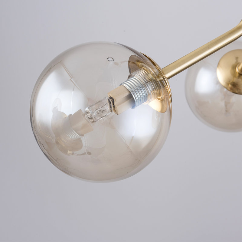 Broadus Glass Spotlight, Cognac, Gold