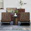 Chaise longue en cuir véritable de 25,4 po Zamire-1999650134