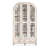 White Solid Wood+Glass Display Cases