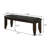 Damian Tufted Upholstered Dining Bench Cappuccino And Black