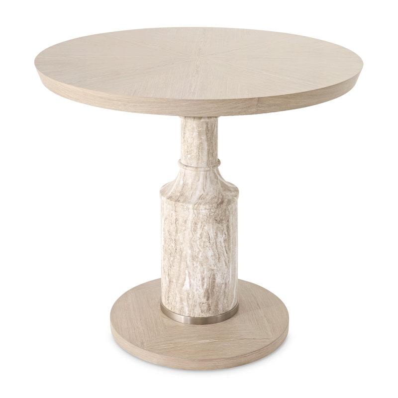 Lotus Bay 40" Round Gathering Table - Sand