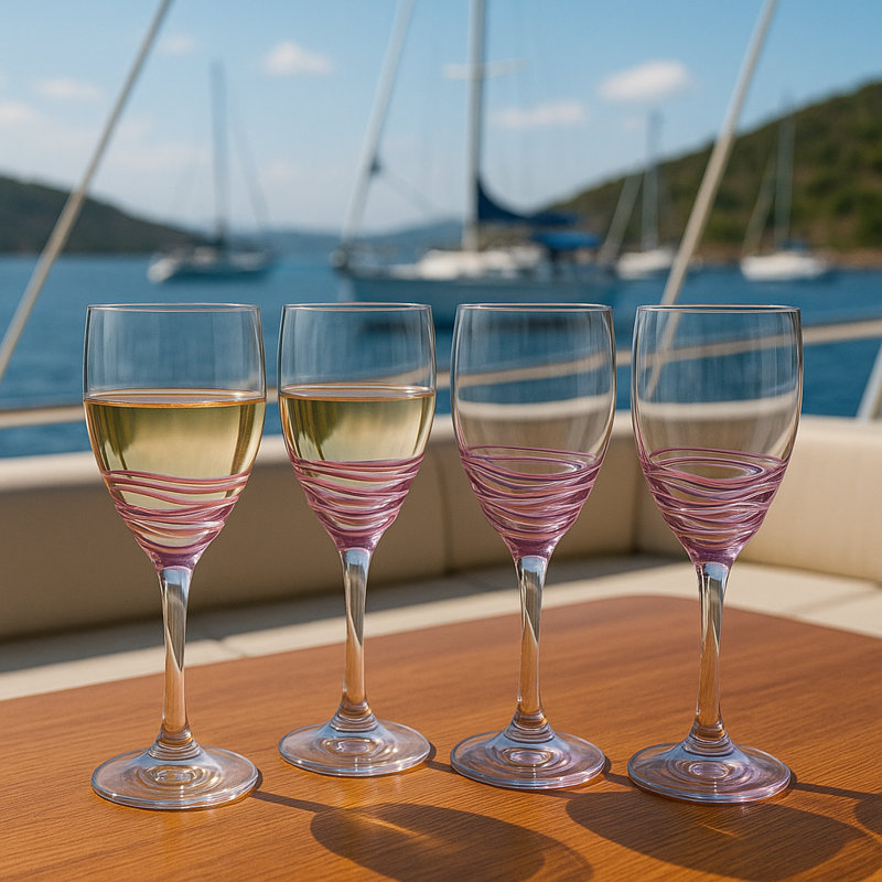 12oz. Acrylic Wine Glass Set, Pink