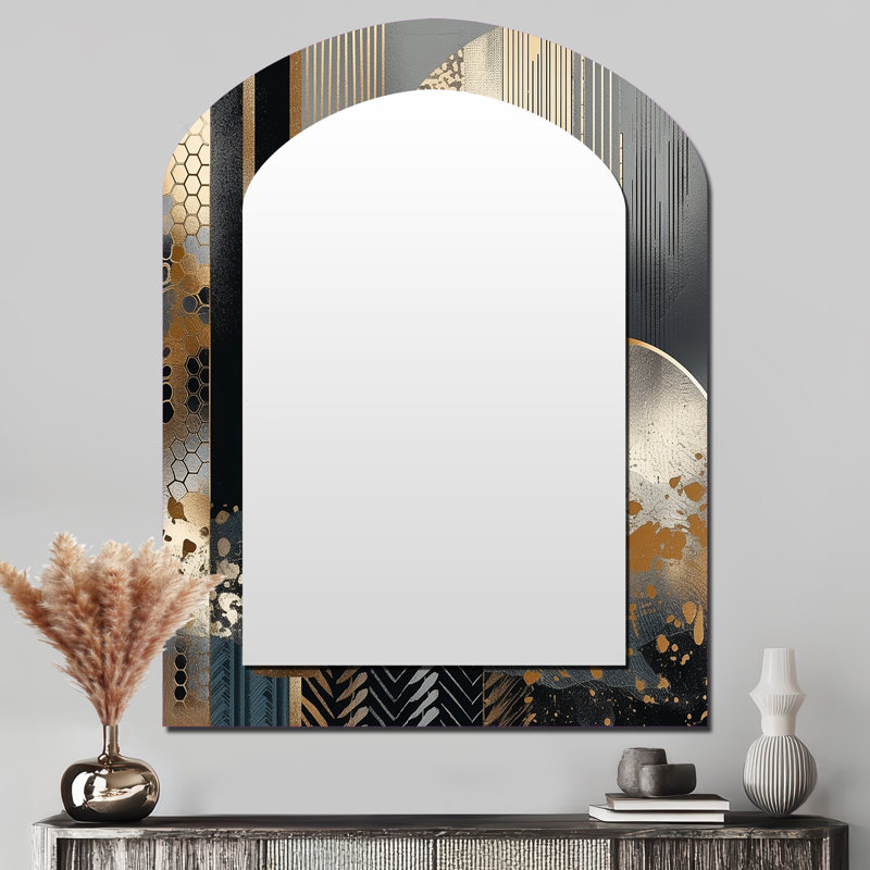 Miroir mural Shapes And Lines, 43 po x 33 po
