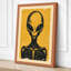 Alien Icon Retro - Wrapped Canvas-804368641-804368653
