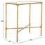 Isabellina Metal and Glass Accent Table