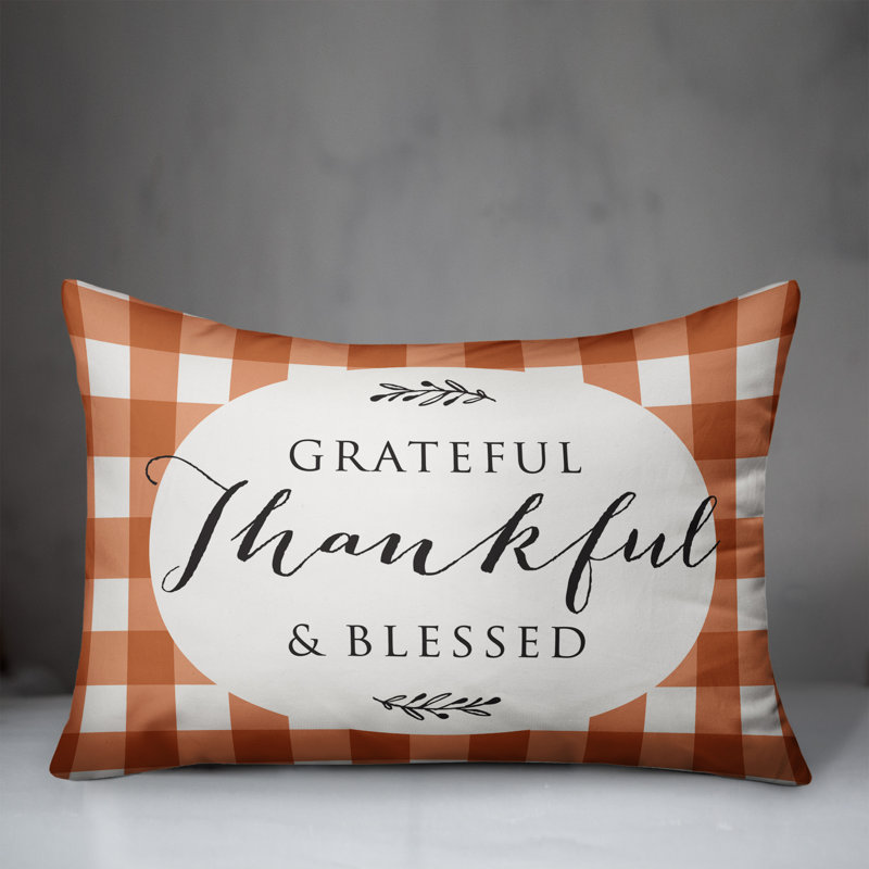 Plaid Reversible Throw Pillow