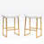 White Seat/Gold Frame