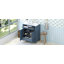 Meuble-lavabo de 30 po avec lavabo en céramique, armoire de rangement en bois massif avec portes à fermeture douce, style rétro