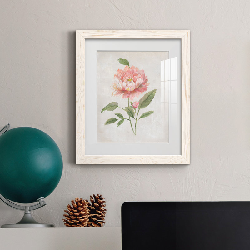 Grandiflora III - Peinture encadrée, H 24 po x l 18 po x P 1,5 po, Cadre blanc