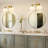 2-Light Opal Ribbed Glass Vanity Light Dimmable Bath Bar-1057847847
