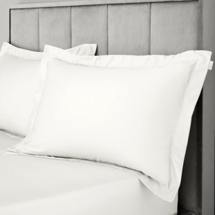 400 Thread Count 100% Cotton Sateen Oxford Pillowcase Pair