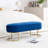 Bench Bedroom Bench ,Velvet Oval Upholstered End of Bed Bench with Golden Metal Legs , Modern Storage Ottoman Bench for BedroomLiving Room,  Entryway Window-1011795773-1008674054