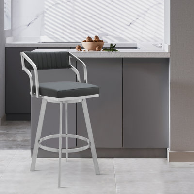 Tabouret de bar avec repose-pieds Atiksh