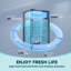 SimzLife Petit réfrigérateur autoportant avec congélateur pour dortoir, université, bureau-99303945