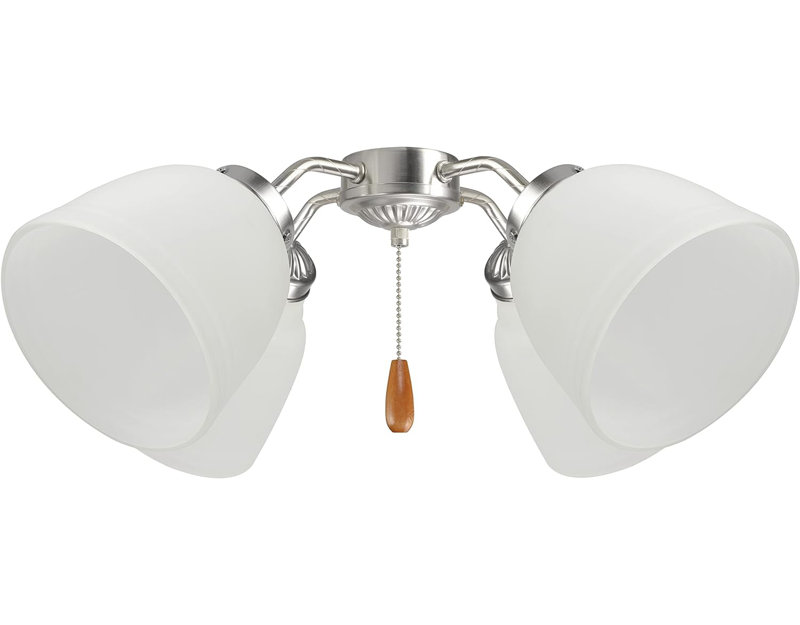 4.75'' H Glass Bell Ceiling Fan Fitter Shade
