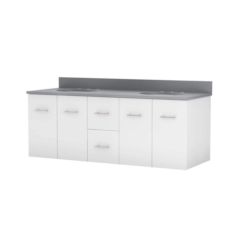 60'' Double Bathroom Vanity with Top