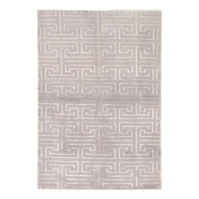 Fine Hand Knotted Modern Rug 4'X 6'