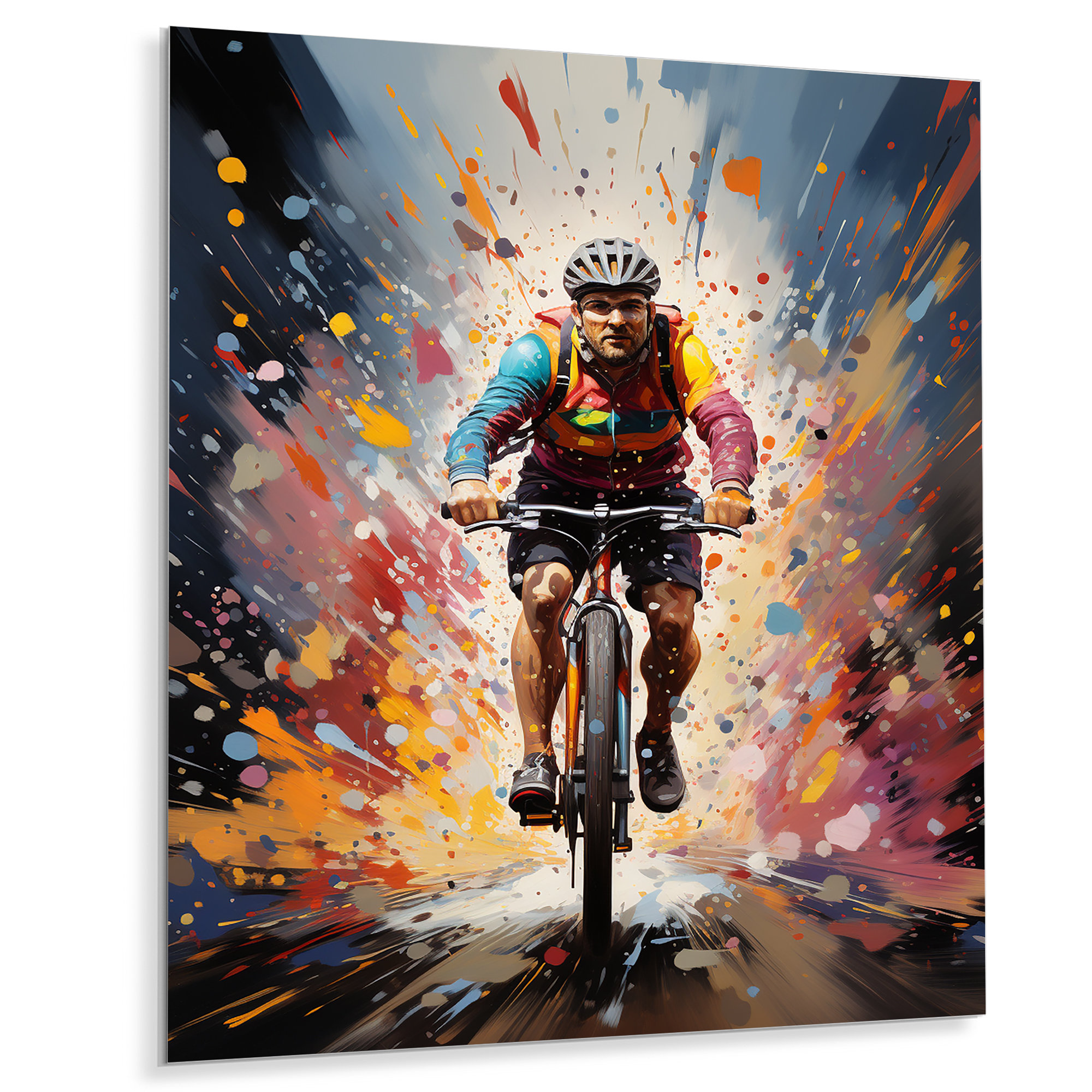 Winston Porter Bicycle Bold Rides Pointillism I - Bicycle Metal Wall ...