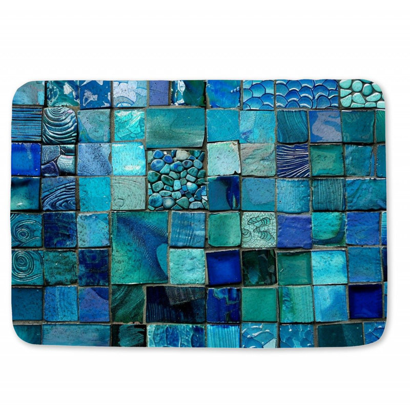 Tapis de bain en microfibre / microsuède Chyeanne, L 17 po x L 24 po