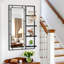 30X44 Ines Modern Vanity Mirror With Multi-Functional Shelf, Large Bathroom Mirror, Black Frame Decoration Mirror