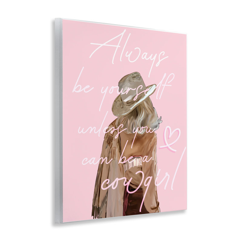 Art mural «Be Yourself Cowgirl» par Amelia Noyes