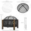 Pinerolo Round Iron Charcoal Fire Pit