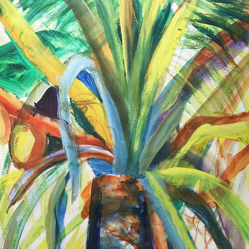 Coussin décoratif Floral, 18 po x 18 po