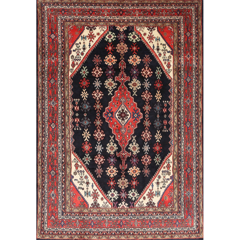 Tapis orange Southwestern, Rectangle 5 pi x 7 pi