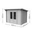 Harwood 10 x 8 Ft. Tongue & Groove Log Cabin-1125076833
