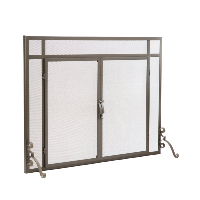 Pare-étincelles en acier à armoire simple, Bronze
