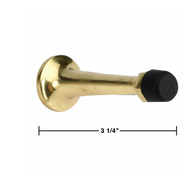 Door Spire Bumper Brass Baseboard Stop