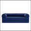 Causeuse en velours côtelé avec coussin moelleux-1288927579