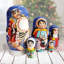 5 Piece Eskimo Matreshka Nesting Doll Set